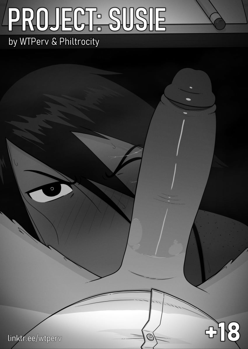 2026 after_fellatio after_oral after_sex angry anthro avian bangs berdly big_penis bird blush blush_lines bodily_fluids clothing collared_shirt comic cover cover_art cover_page credits deltarune desk dress_shirt duo female first_person_view foreskin freckled_shoulders freckles furniture genitals glare glaring_at_viewer greyscale hair head_between_legs hi_res long_hair male male/female monochrome monster mostly_offscreen_character one_eye_closed penis saliva saliva_on_penis saliva_string shaded shirt straight_hair susie_(deltarune) sweat table text topwear under_the_table undertale_(series) url wtperv