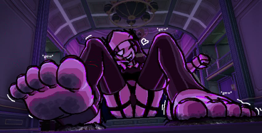 1girls feet feet_focus female female_focus female_only fnf fnf_mods foot_fetish footwear friday_night_funkin friday_night_funkin_mod giantess giantess_feet giantess_growth gigantification growth legs legwear macro macro_female mid-fight_masses painted_toenails panties pink_feet pink_skin pixel_art pixelated sarvente_(dokki.doodlez) sarvente_(friday_night_funkin) size_difference sole_female soles soles_fetish stockings thick_thighs thighhighs thighs toenails toes turbado winking winking_at_viewer