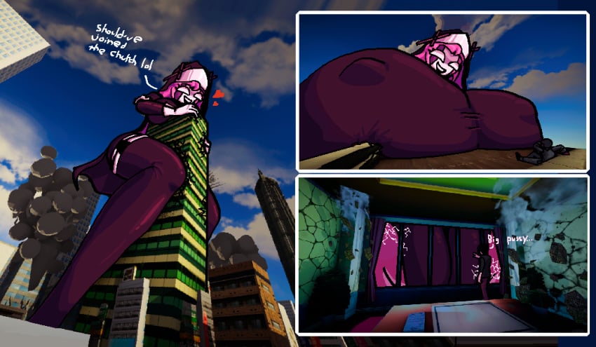 1girl1boy 1girls 2boys big_breasts breasts building building_destruction city city_background female female_focus fnf fnf_mods friday_night_funkin friday_night_funkin_mod giantess legs legwear macro macro_female micro_male mid-fight_masses nipple_bulge panties pink_hair pixel_art pixelated sarvente_(dokki.doodlez) sarvente_(friday_night_funkin) size_difference stockings thick_thighs thigh_crush thigh_crushing thighhighs thighs tight_clothing tiny_male turbado underwear white_gloves white_skin