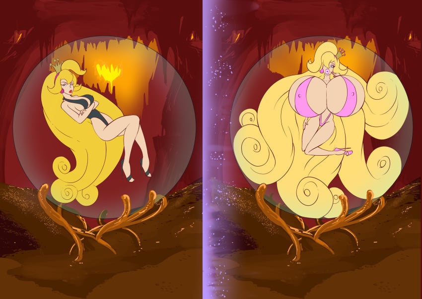 1girls 2026 before_and_after big_lips bimbo bimbo_body bimbo_lips bimbofication bimbofied black_heels blonde_hair blue_eyes bradtanker3 cleavage clothed clothed_female clothing crown dragon's_lair earrings eyeshadow female female_only full_lips gigantic_breasts hair_over_eye hair_over_one_eye heels light-skinned_female light_skin light_skinned_female lipstick long_hair long_nails medium_breasts nail_polish nipple_bulgepink pearl_earrings pink_eyeshadow pink_heels pink_lips pink_lipstick pink_nail_polish pink_nails plump_lips princess_daphne red_lips red_lipstick sideboob slim_waist solo solo_female