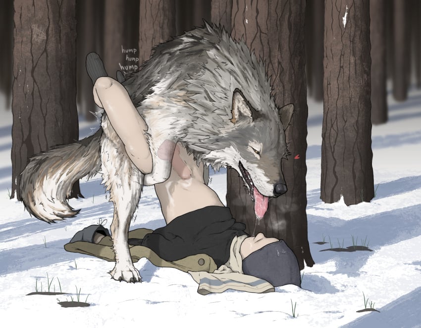 2026 4_toes absurd_res ambiguous_gender ambiguous_penetrated anal anal_sex anatomically_correct anatomically_correct_genitalia anatomically_correct_penis animal_genitalia animal_penis ass_up beanie black_lips bodily_fluids bottomless bottomless_human breath canid canine canine_genitalia canine_penis canis cheek_tuft claws clothed clothing coat cum cum_in_ass cum_inside digital_media_(artwork) dominant dominant_feral dominant_male dripping duo erection facial_tuft feet feral feral_penetrating feral_penetrating_human fluffy fluffy_tail footwear forest forest_background from_front_position fur genital_fluids genitals gloves grass grey_body grey_fur handwear hat headgear headwear heart_symbol hi_res holding_both_legs holding_both_thighs holding_partner hoodie hotdogmeat human human_on_feral human_penetrated humping interspecies knot knotted_penis knotting lips looking_at_another looking_at_partner lying male male/ambiguous male_penetrating male_penetrating_ambiguous mammal mane mating_grip missionary_position motion_lines multicolored_body multicolored_fur nature nature_background on_back on_hind_legs open_mouth orgasm outside outside_sex panting partially_clothed penetration penis plant realistic_feral saliva saliva_drip saliva_on_face saliva_on_tongue saliva_string scarf sex shaded shaking smile snow socks spread_legs spreading standing stomach_bulge submissive submissive_ambiguous submissive_human tail text three-quarter_view toes tongue tongue_out toony topwear translucent tree trembling tuft wolf wrapped_missionary_position yellow_eyes zoophilia