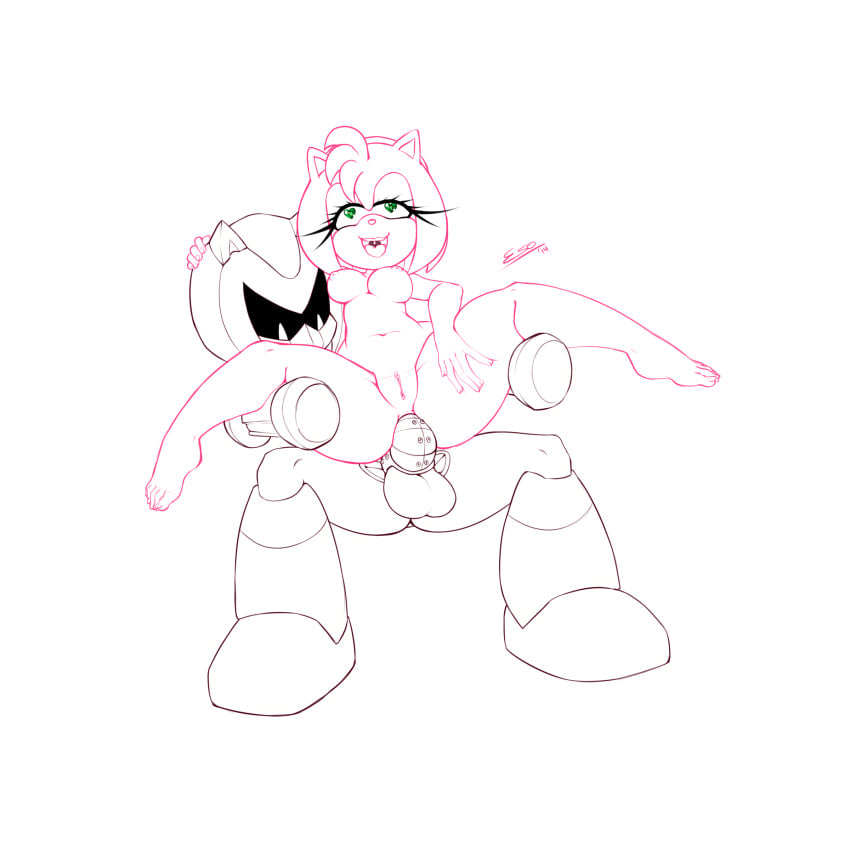 2014 amy_rose anal anthro breasts duo female hedgehog hi_res machine male mammal metal_penis penis pherociouseso robot roboticized_masters rose_woman selfcest sonic_(series) straight worlds_collide