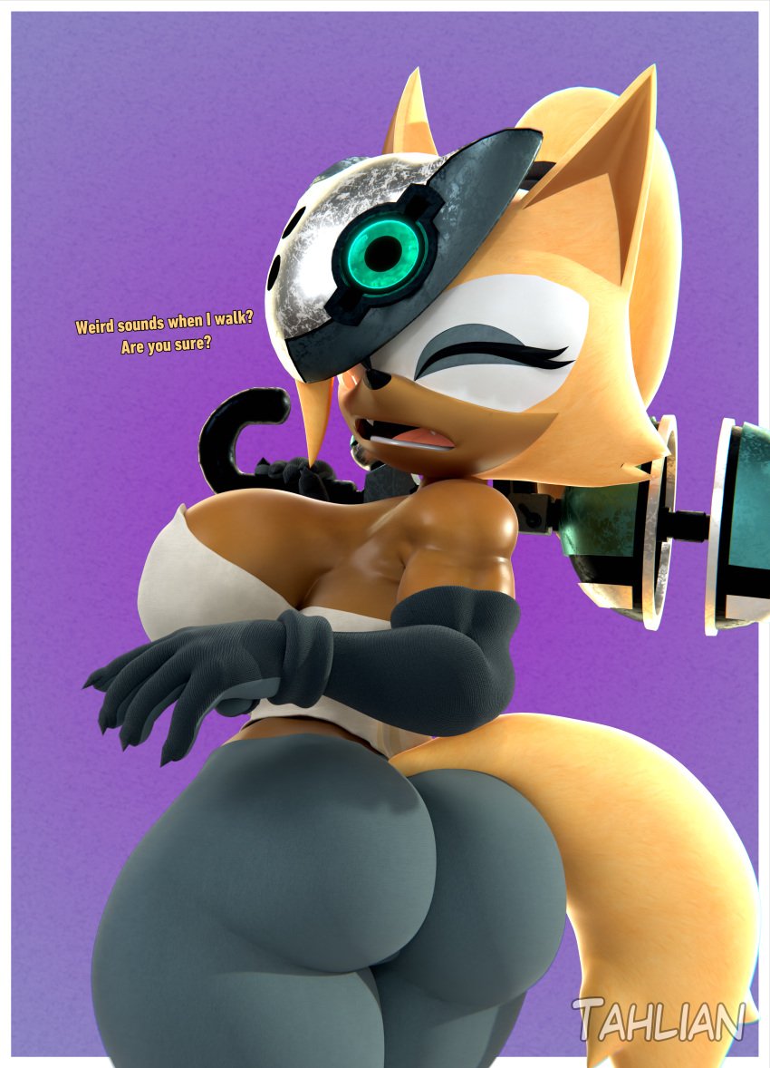1girls 3d alternate_version_available anthro ass big_ass big_breasts breasts bubble_butt dialogue fat_ass female female_only gun huge_ass idw_publishing large_ass looking_at_viewer looking_back mask png solo sonic_(series) sonic_the_hedgehog_(idw) sonic_the_hedgehog_(series) tahlian talking_to_viewer text thick_ass thick_thighs weapon whisper_the_wolf wide_hips wolf