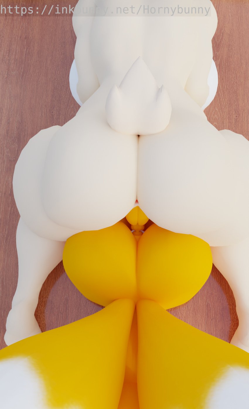 3d anal anal_sex anthro anus ass baby birth breasts canid canine duo female fox fur hi_res hornybunny lagomorph leporid male mammal multi_tail penetration rabbit sonic_(series) straight tails tan_body tan_fur text transfer_birthing url vanilla_the_rabbit yellow_body yellow_fur young