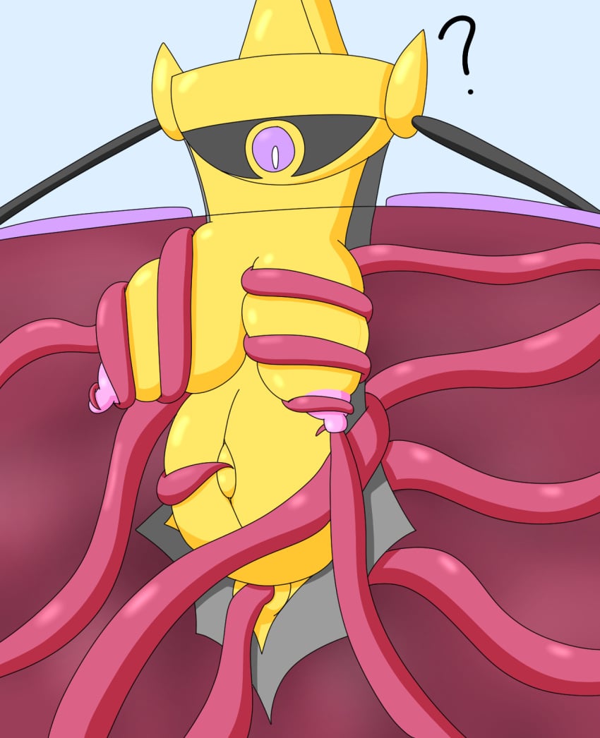 ? aegislash animate_inanimate anthro breast_squeeze breasts daikonryu gigantic_breasts hi_res nipples pokémon_(species) pokemon pregnant pussy tagme tentacle tentacle_sex