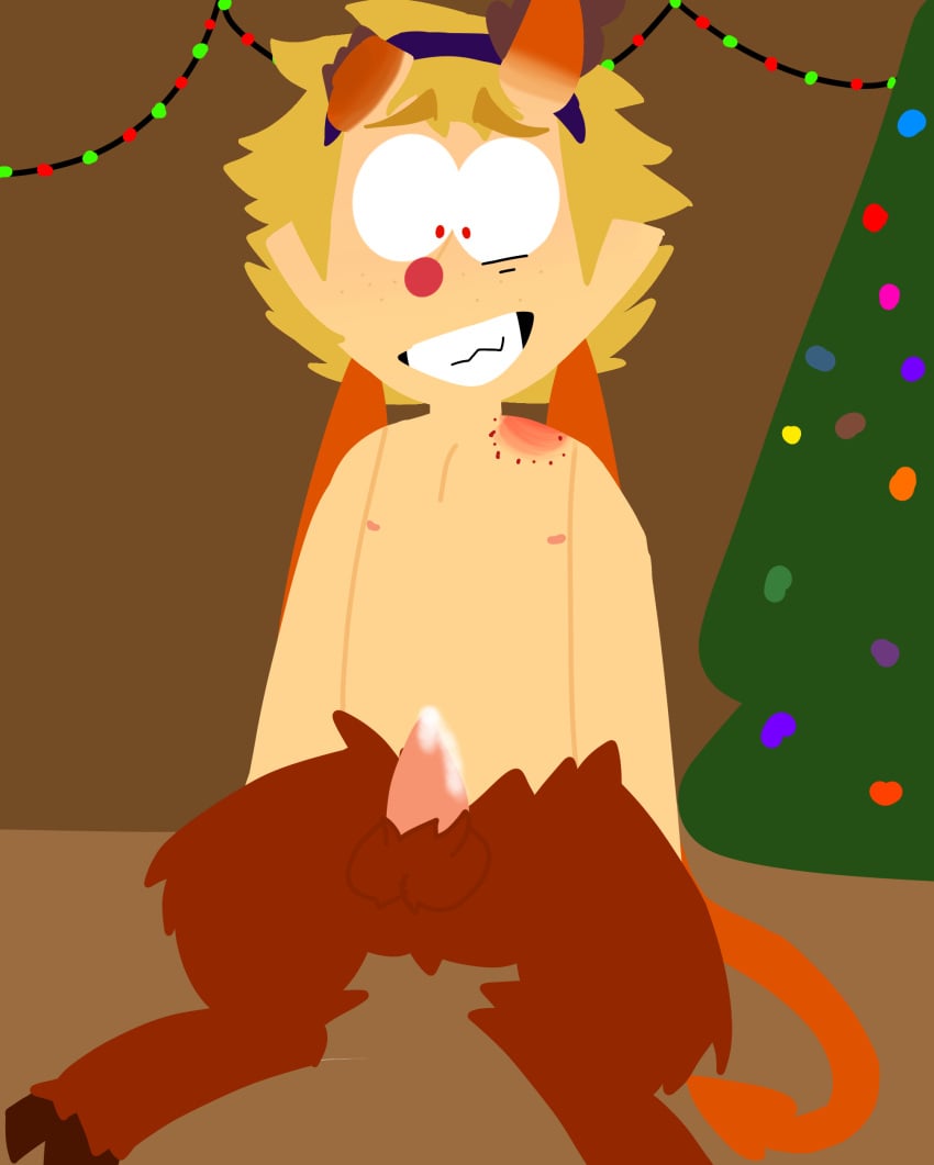 christmas demon hell_park imp non-human_penis reindeer satyr thomas_(south_park) toony xmas