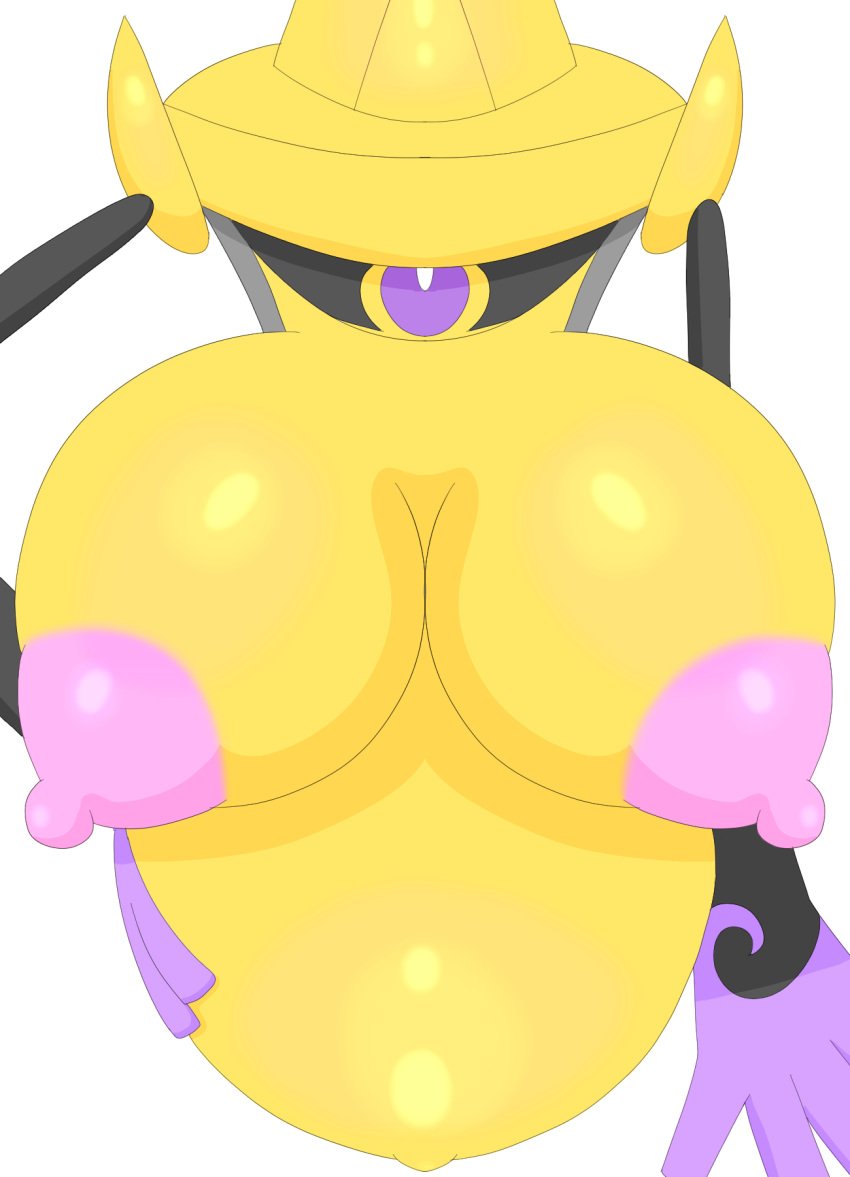 aegislash animate_inanimate anthro big_breasts breasts cyclops daikonryu gigantic_breasts hi_res looking_at_viewer pokémon_(species) pokemon pregnant tagme