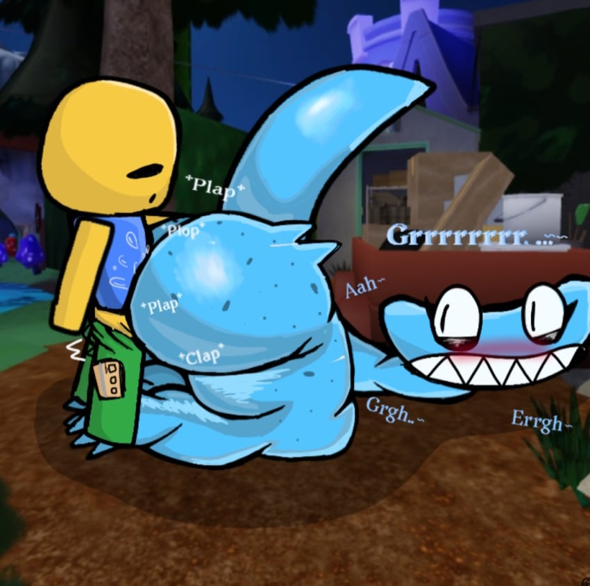 Cyan (Rainbow Friends) Rule 34 Image