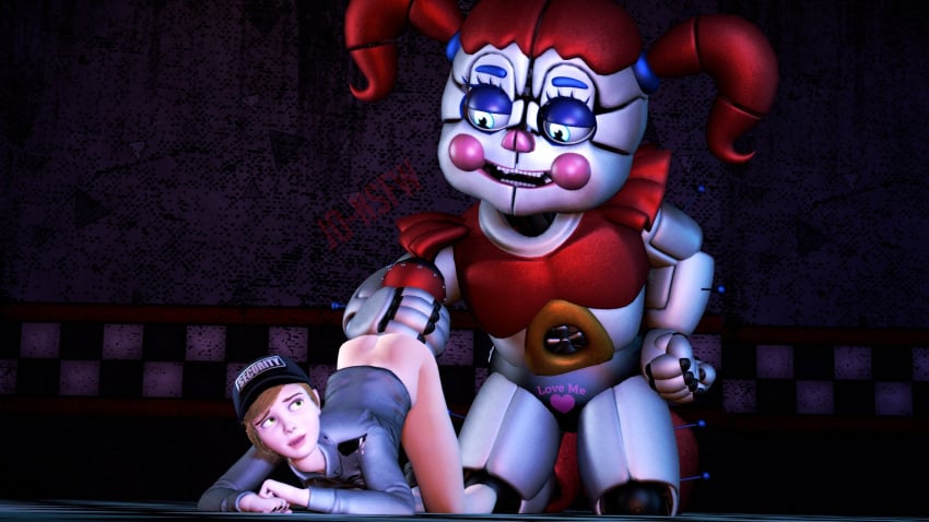 2girls 3d ambiguous_penetration animatronic ass_up baby_(fnafsl) blonde_hair blue_eyes circus_baby circus_baby_(fnaf) circus_baby_(original) female five_nights_at_freddy's five_nights_at_freddy's:_security_breach five_nights_at_freddy's:_sister_location full_color hand_on_hip joeshownsfw microphone pubic_tattoo red_hair robot robot_girl robot_humanoid twintails vanessa_(fnaf)