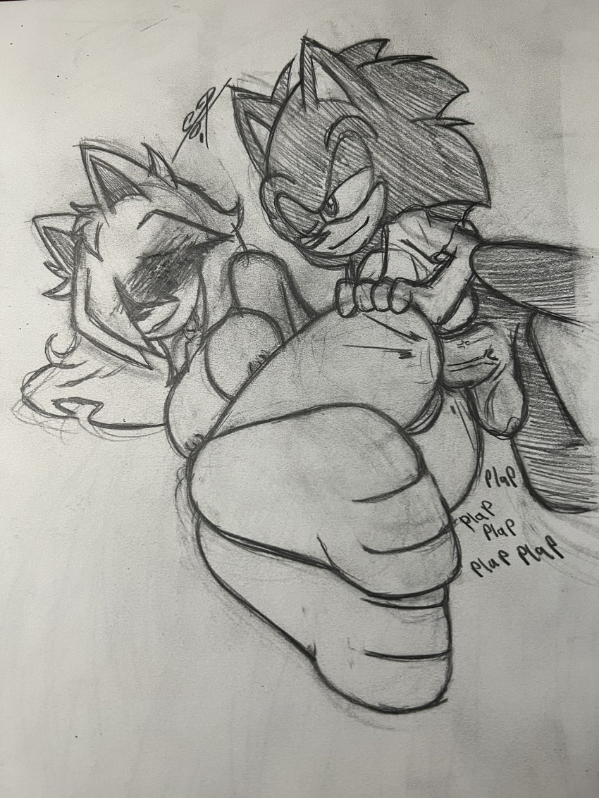 anal breasts fucked_from_behind sonic_the_hedgehog tastefulanatomy traditional_art