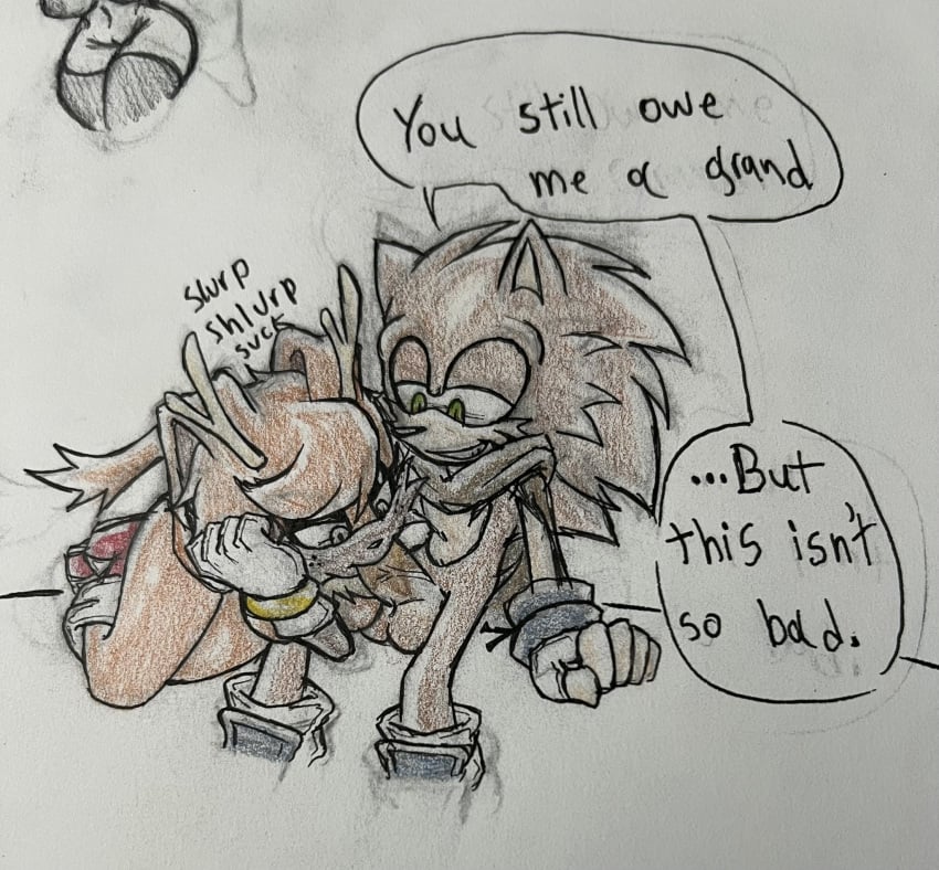 artist_signature sonic_(series) sonic_the_hedgehog tastefulanatomy traditional_art