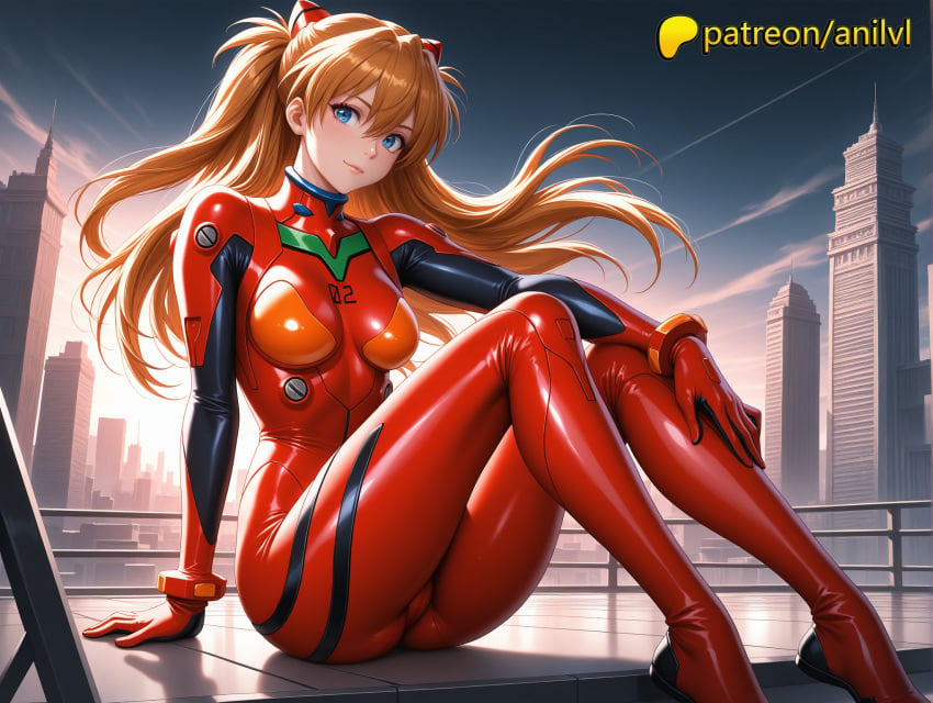 1girls 2024 ai ai_assisted ai_generated anilvl anime anime_girl anime_style arm_support aroused artist_name asuka_langley_sohryu bangs bare_breasts bare_chest blue_eyes bodysuit bracer braless breast breasts breasts breasts bridge building bust chest city cityscape closed_mouth cloud crane_(machine) explicit exposed_breasts female hair_between_eyes hair_ornament hentai hi_res high_quality high_resolution highres interface_headset knee_up lewd logo long_hair looking_at_viewer naked naked_breasts natural_breasts neon_genesis_evangelion nsfw nude nude_female outdoors patreon patreon_username perky_breasts plugsuit provocative red_bodysuit rooftop shiny shiny_clothes sitting sky skyline skyscraper smile solo stable_diffusion suggestive suggestive_pose two_side_up uncensored uncensored_breasts voluptuous voluptuous_female watermark wet_body wet_skin