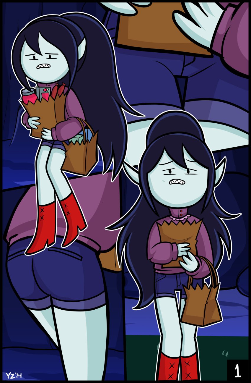 adventure_time comic_page female have_to_pee marceline night omorashi yellowzonemx