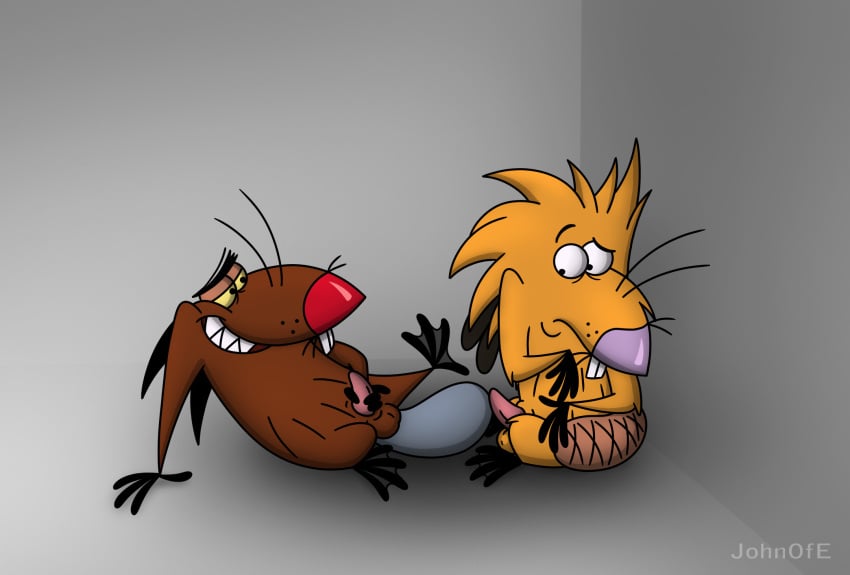 anthro beaver daggett_beaver duo feet foot_fetish foot_focus hesitant hi_res johnofe male male/male mammal membrane_(anatomy) nickelodeon norbert_beaver paramount_pictures paws questionable_consent rodent sharp_teeth teeth the_angry_beavers toes toony webbed_feet