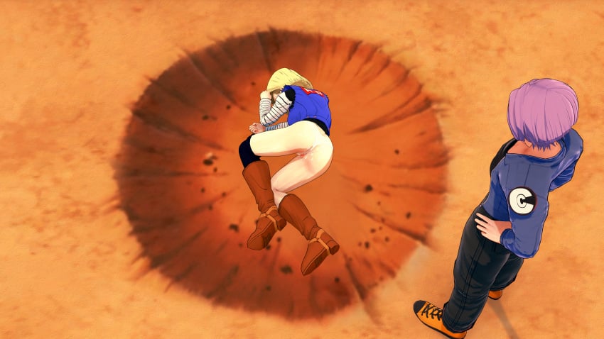 3d 3d_(artwork) 3d_model android_18 cum cum_covered defeated defeated_heroine destroyed_pussy dragon_ball dragon_ball_z dripping_cum funny kaio-sheeen koikatsu koikatsu_(medium) meme partially_clothed partially_clothed_female trunks_(dragon_ball) trunks_briefs yamcha_death_pose