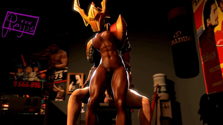 1boy 1girls 3d animated chair dota dota_2 female fit_female gif helmet legion_commander loop reijis reverse_cowgirl_position riding tresdin vaginal_penetration