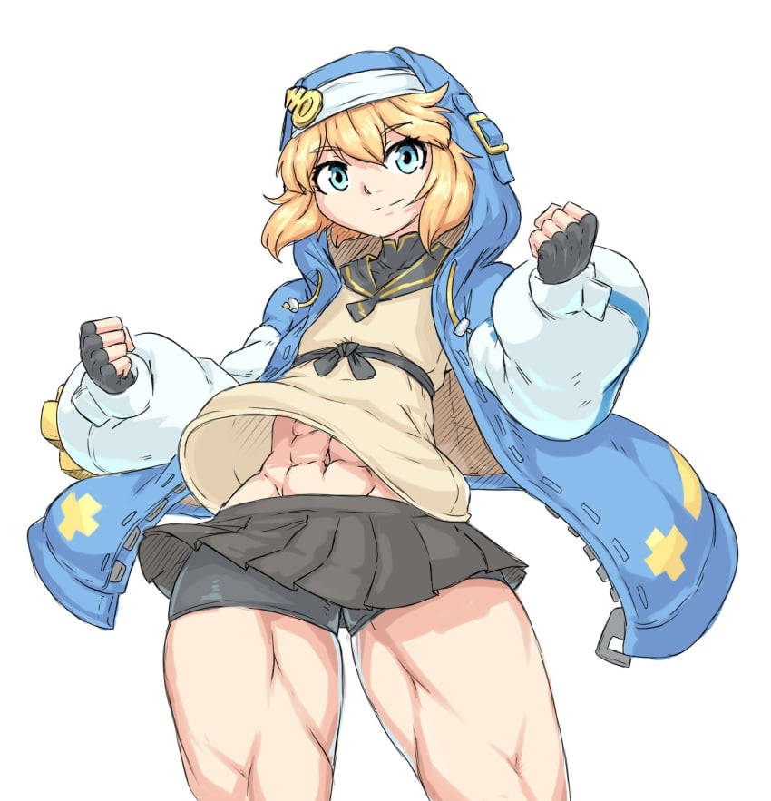 1boy abs alternate_muscle_size bridget crossdressing femboy feminine_male guilty_gear male male_only muscular muscular_femboy muscular_male muscular_thighs otoko_no_ko sheepapp thick_thighs trap