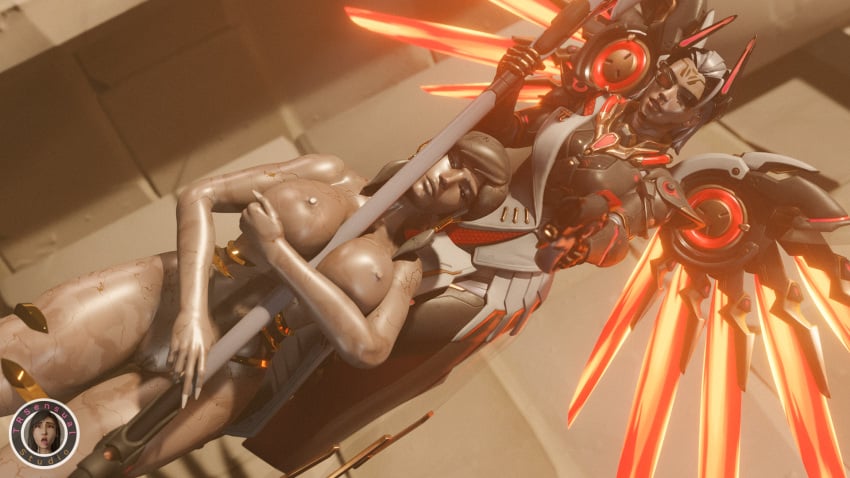 2girls ass big_ass big_breasts big_butt big_thighs breasts brown_hair dark_skin image image_set lifeguard_pharah light_skin long_fingernails long_hair long_nails mercy mirrorwatch multiple_girls nude nude_female overwatch overwatch_2 petrification petrified pharah ponytail pussy short_hair stone_body stone_skin trsensualstudio vengeance_mercy watermark white_hair