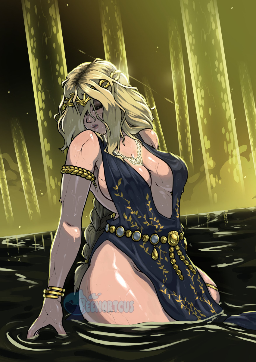 big_breasts blonde_hair breasts elden_ring female female_only fromsoftware milf peeno queen_marika_the_eternal tagme