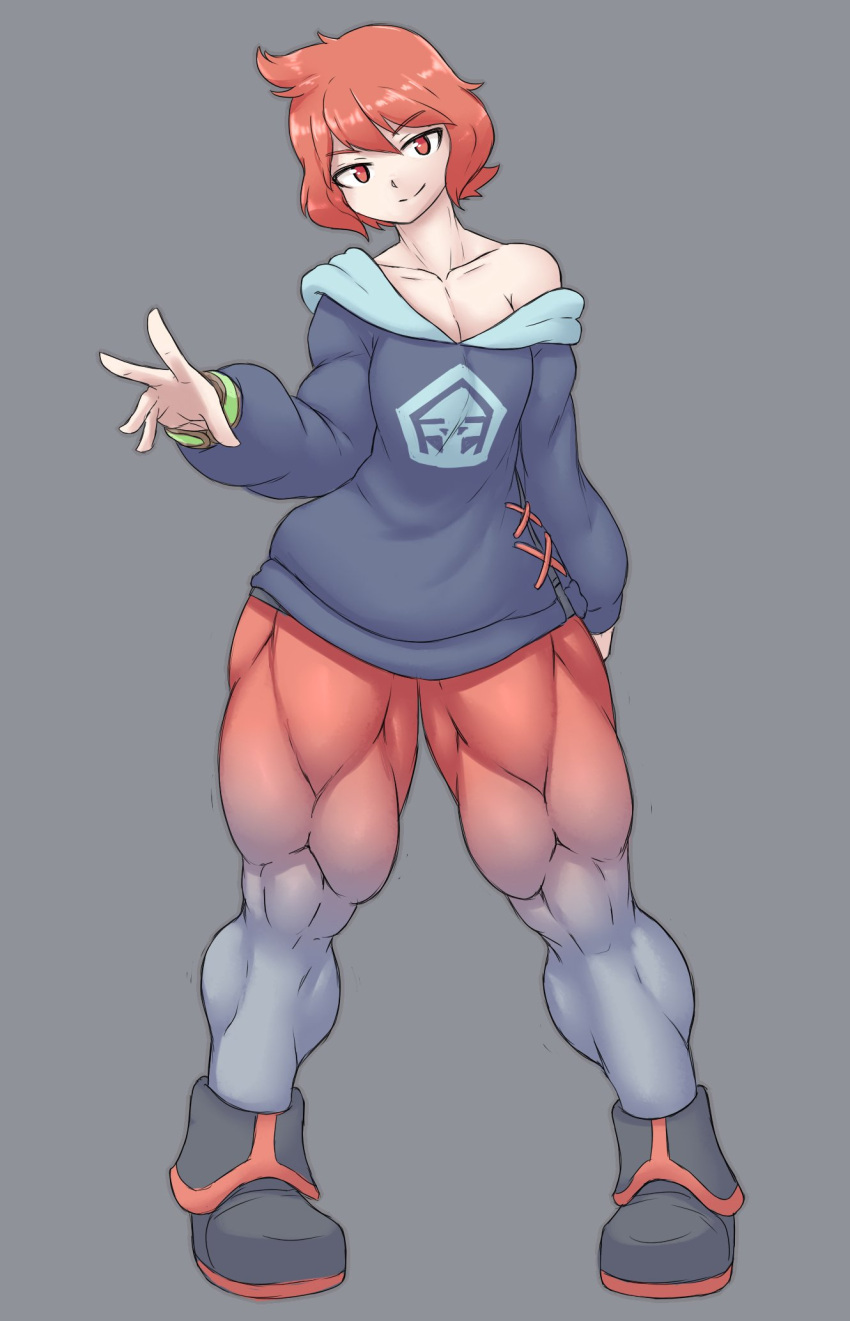 alternate_muscle_size arezu_(pokemon) flat_chest muscular_female pokemon pokemon_legends:_arceus sheepapp small_breasts thick_thighs