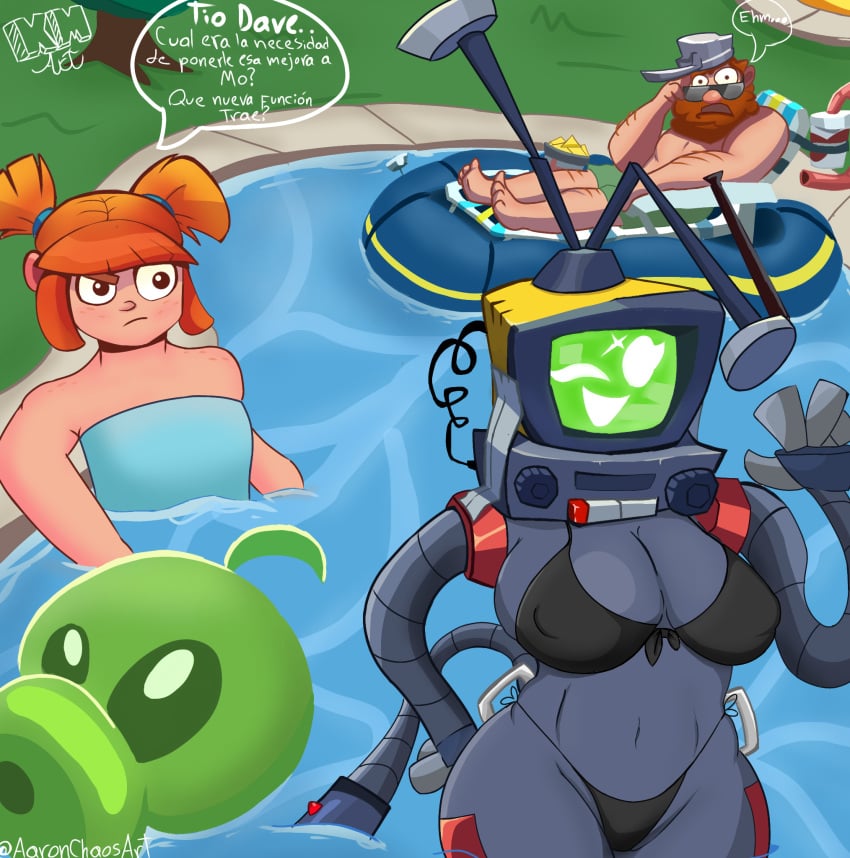 big_breasts big_butt crazy_dave_(pvz) mo_(pvz) plants_vs_zombies plants_vs_zombies_3 robot_girl