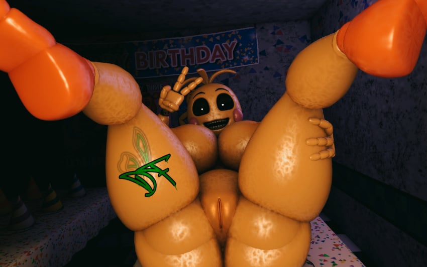 3d 3d_(artwork) big_belly big_breasts big_thighs dolfix five_nights_at_freddy's fnaf pussy tagme thick_ass thick_legs thick_thighs thighs toy_chica_(fnaf)