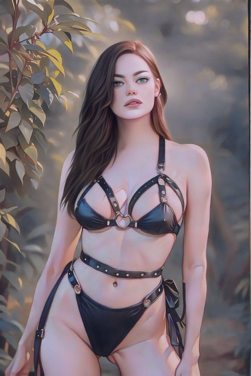 ai_generated ai_reworked celebcartoonizer celebrity emma_stone slutty_outfit