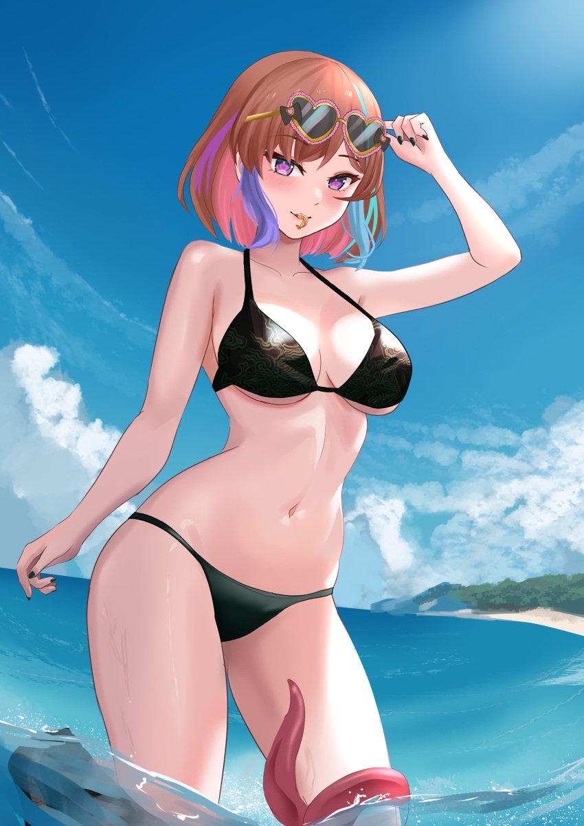 annie_princessu beach bikini estebaneishon1 octopus summer tentacle virtual_youtuber vtuber