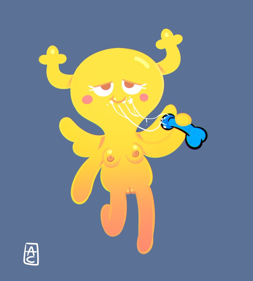 absurd_res after_oral anothercartoon anthro antlers blush bodily_fluids breasts cartoon_network cum cum_on_face cum_string disembodied_penis duo fairy felid feline female floating genital_fluids genitals gumball_watterson hi_res holding_penis horn looking_pleasured male male/female mammal nipples penis penny_fitzgerald pussy the_amazing_world_of_gumball unavailable_at_source wings