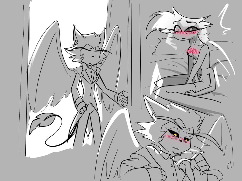 angel_dust_(hazbin_hotel) hazbin_hotel husk_(hazbin_hotel) tagme