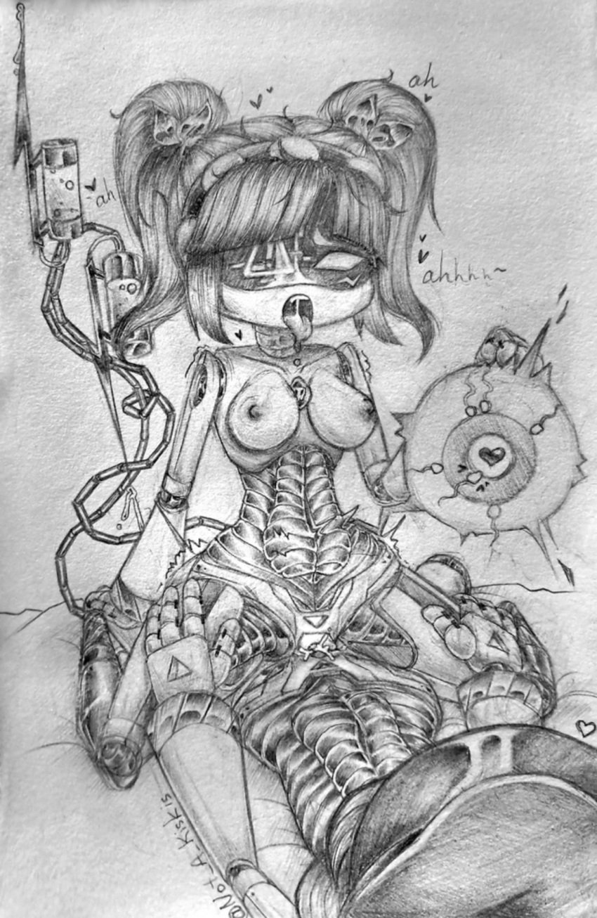 1boy 1girls 2d breasts cum cum_in_pussy cum_inside female female_on_top female_penetrated glitch_productions humanoid impregnation j_(murder_drones) kiskis male male_on_bottom male_penetrating male_penetrating_female moan moaning murder_drones n_(murder_drones) naked naked_female naked_sex no_color penetration robot robot_boy robot_girl robot_humanoid screen_face sex straight tongue tongue_out traditional_media_(artwork)