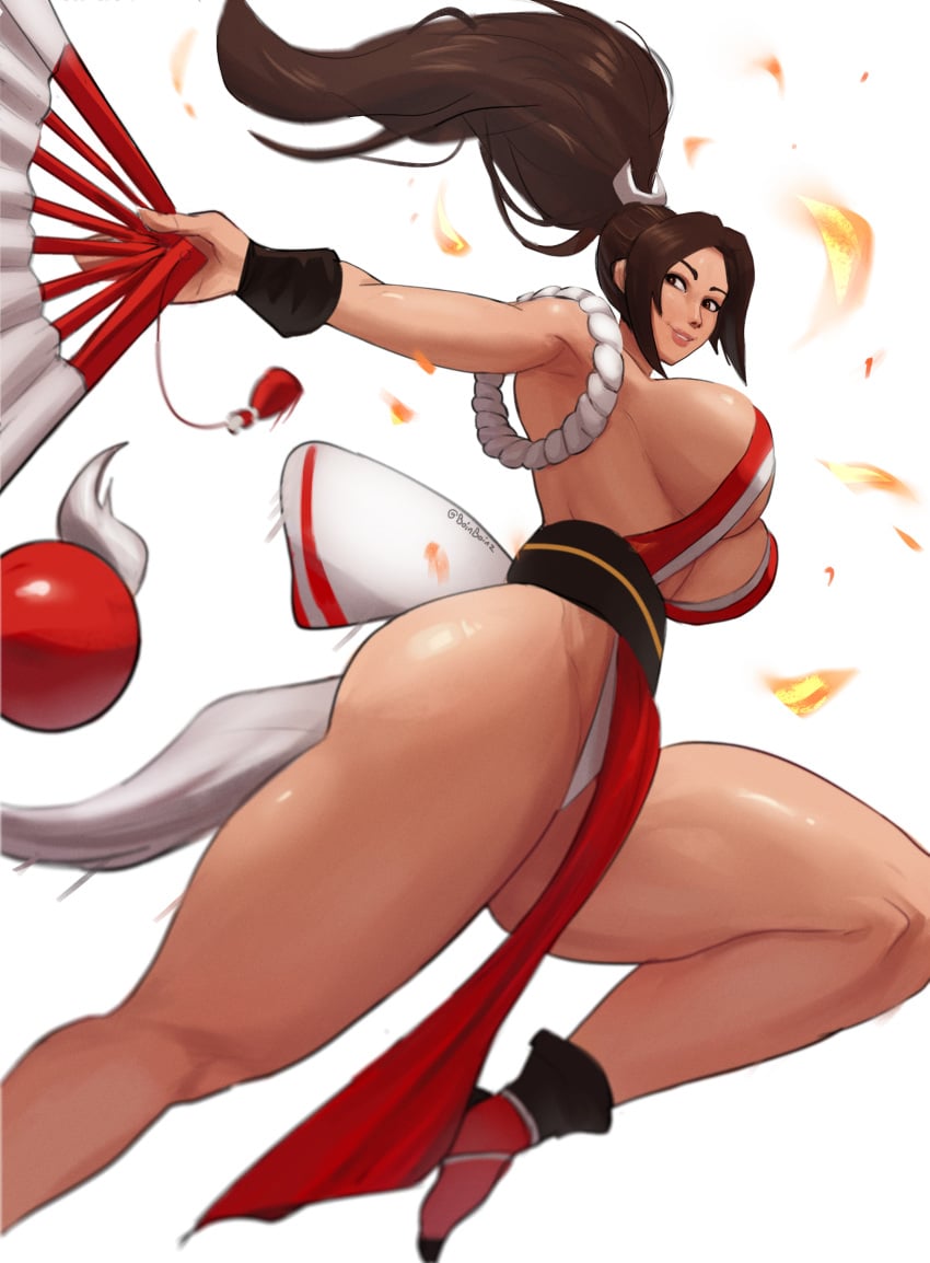 1girls big_ass big_breasts boinboinz calves fatal_fury female female_only huge_ass huge_breasts king_of_fighters knees light-skinned_female light_skin mai_shiranui perfect_legs shiny_skin sideboob snk street_fighter street_fighter_6 thick_thighs thighs underboob voluptuous