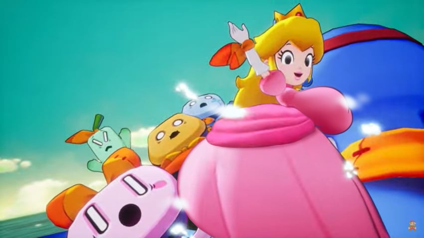 ass_bigger_than_head ass_focus backboob big_breasts clothed edit female huge_ass kecomaster mario_(series) mario_and_luigi:_brothership mario_and_luigi_(series) nintendo princess_peach teasing