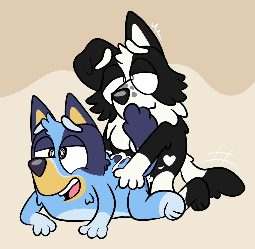 aged anthro bluey_(series) bluey_heeler cub cum from_behind_position furry mackenzie_(bluey) sex up