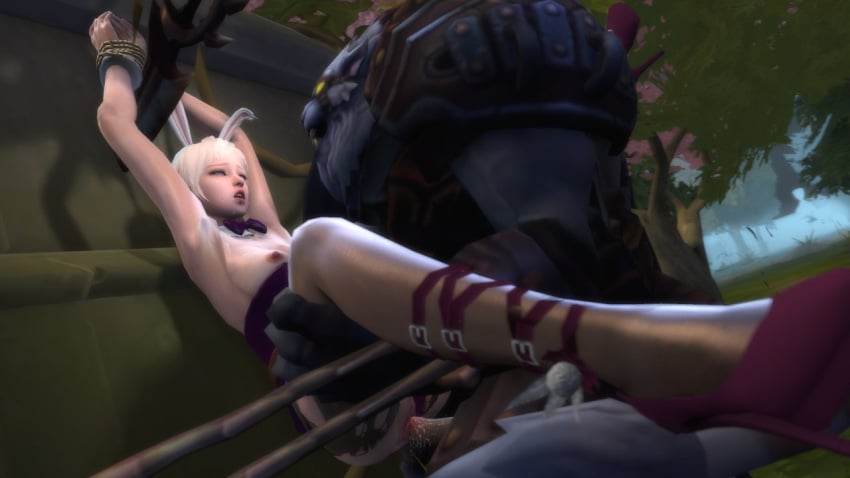 bunny_ears bunnysuit high_heels league_of_legends lynn_(vindictus) rape rengar riven sex vindictus white_hair