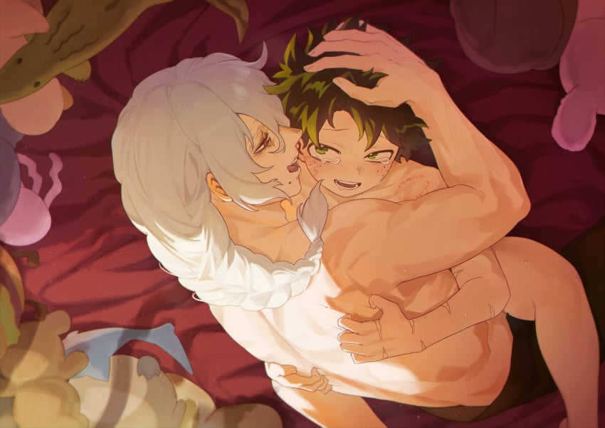 2boys absurd_res abuse age_difference anal anal_sex artist_request bite bite_mark bite_marks biting crying crying_with_eyes_open domination gay gay_anal gay_domination gay_sex hi_res highres izuku_midoriya jelly_tasty male male/male male_only muscular muscular_male my_hero_academia saliva saliva_trail shigaraki_tomura size_difference tears tomura_shigaraki tongue tongue_out yaoi