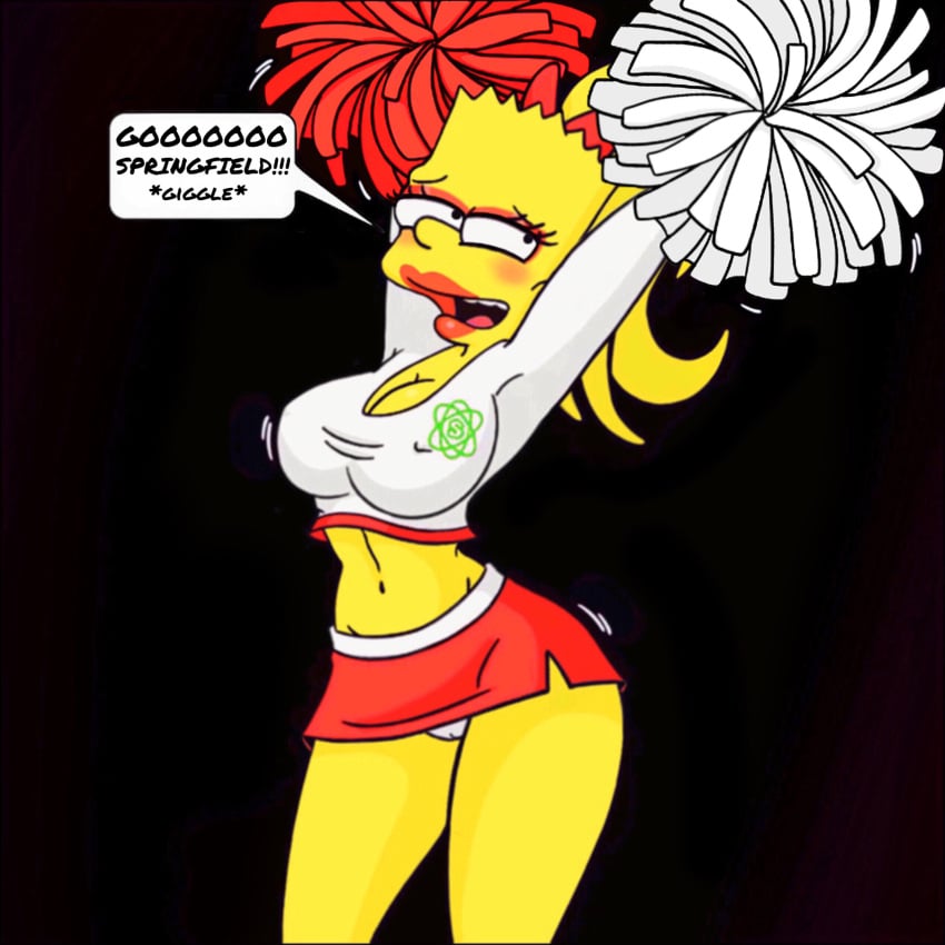 bart_simpson bartina_simpson big_breasts bimbofication bimbofied cheerleader cheerleader_uniform genderswap_(mtf) miniskirt pom_poms rule_63 the_simpsons