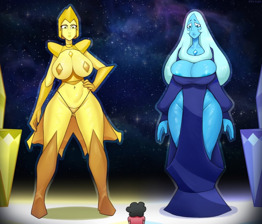 1boy 2girls areola areola_slip areolae ass ass_focus ass_shake audience bent_over big_areola big_ass big_breasts big_thighs blue_body blue_diamond_(steven_universe) breasts bubble_butt butt cartoon_network cellulite censor_bar cheering clothing dat_ass diamond_authority dress dryvial fat_ass female female_focus gem_(species) giantess gigantic_ass gigantic_breasts gigantic_thighs huge_areola huge_ass huge_breasts huge_thighs large_ass looking_back massive_ass presenting shaking_ass showing_off showing_off_ass steven_quartz_universe steven_universe thick_ass thick_hips thick_thighs thighs white_hair wide_hips yellow_diamond_(steven_universe)