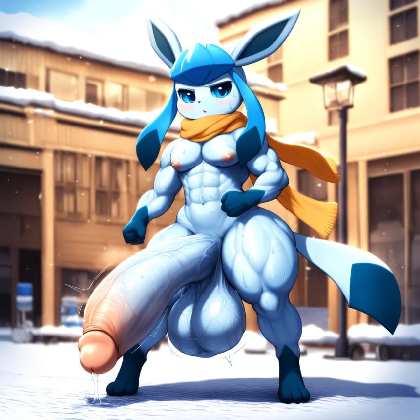 1boy 1male 1pokemon 4_fingers abs ai_generated annoyed anthro anthro_only cub cute erection excessive_sweat femboy furry glaceon hard_nipples hung hyper hyper_penis indoors jogging looking_at_viewer male male_focus male_only male_pokemon motion_lines muscular muscular_anthro muscular_femboy muscular_thighs musk nai_diffusion naked_scarf nonchalant nude open_clothes outdoor_nudity outside pectoral_bulge pokemon pokemon_(species) precum public_nudity scarf_only shameless showing_off small_but_hung smell solo solo_male stink_lines stinky sweat swollen_balls theblockhead thick_penis thick_thighs training veiny veiny_balls veiny_penis veiny_testicles wide_hips young