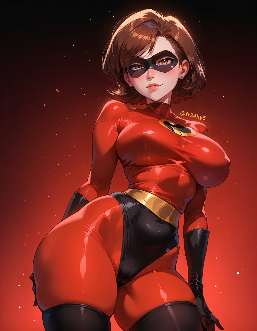 ai_generated elastigirl fr34ky helen_parr masked mature_female milf the_incredibles thick thick_thighs wide_hips