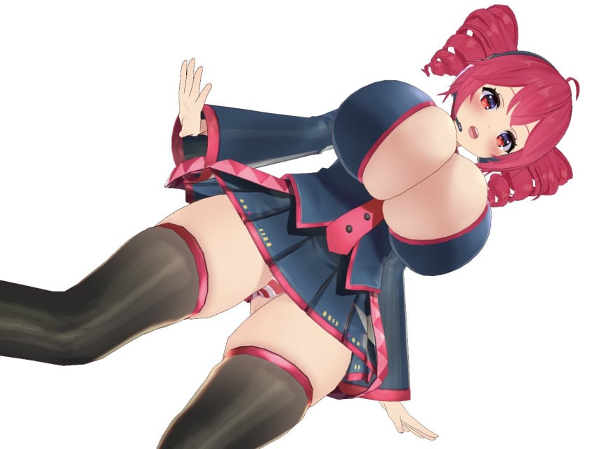 clothed huge_breasts kasane_teto thick_thighs vocaloid