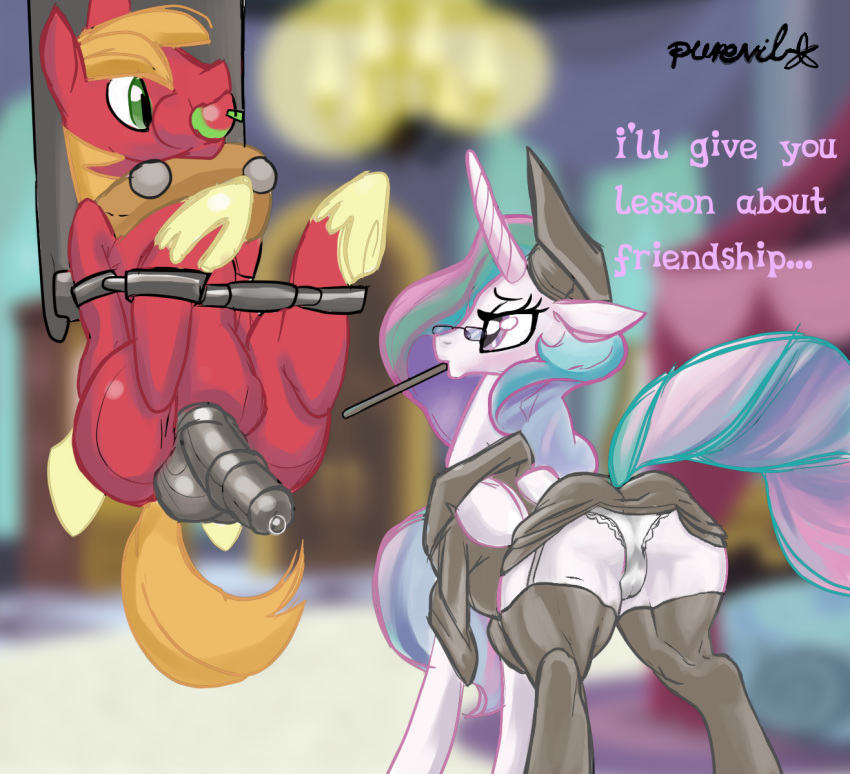 after_sex alicorn anal ass big_macintosh_(mlp) buttjob cum equine female friendship_is_magic horse horsecock male malesub my_little_pony penetration pony princess_celestia_(mlp) purevil sitting_on_person touchplay.