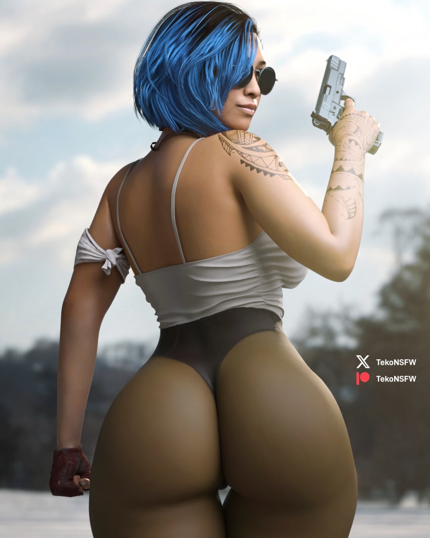 ass big_ass big_butt call_of_duty female female_only maya_aguinaldo tekonsfw