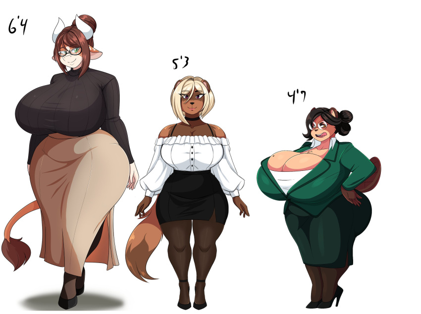 abby_(jwinkz) artjwink big_breasts breasts cleavage female furry huge_breasts jwinkz margaret_(jwinkz) milf tagme thick_thighs veronica_(jwinkz) wide_hips