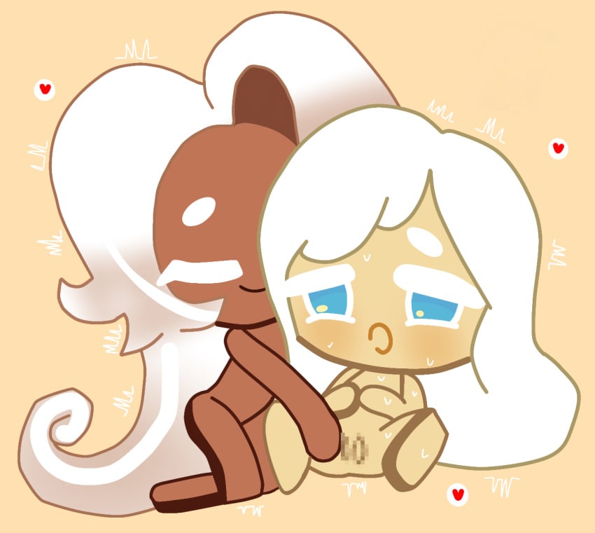 cookie_run cookie_run_kingdom cream_puff_cookie latte_cookie_(cookie_run) lorennsfw yuri