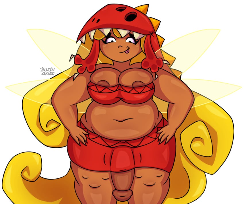 1futa big_balls big_breasts big_hips breasts brown_skin bulge_through_clothing chubby chubby_belly chubby_female dickgirl edith_up_(rayman) fairy fairy_wings fat fat_girl futa_only futanari huge_boobs huge_breasts huge_cock huge_hips jaleczu nymph_(rayman) rayman_(series) rayman_origins thick thick_legs