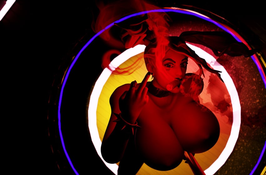 3d cigar cigar_in_mouth cigar_smoke club harley_quinn harley_quinn_(fortnite) harley_quinn_(series) nude_female smoking smoking_cigar smoking_fetish stripclub