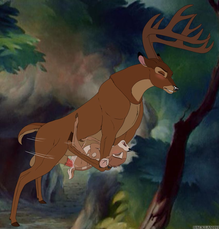 2024 adult_on_young age_difference anal anal_sex backlash91 bambi bambi_(film) conditional_dnp cub deer disney duo father_(lore) father_and_child_(lore) father_and_son_(lore) feral feral_on_feral furry hi_res incest_(lore) male male/male mammal outside parent_(lore) parent_and_child_(lore) parent_and_son_(lore) penetration sex son_(lore) the_great_prince_of_the_forest young