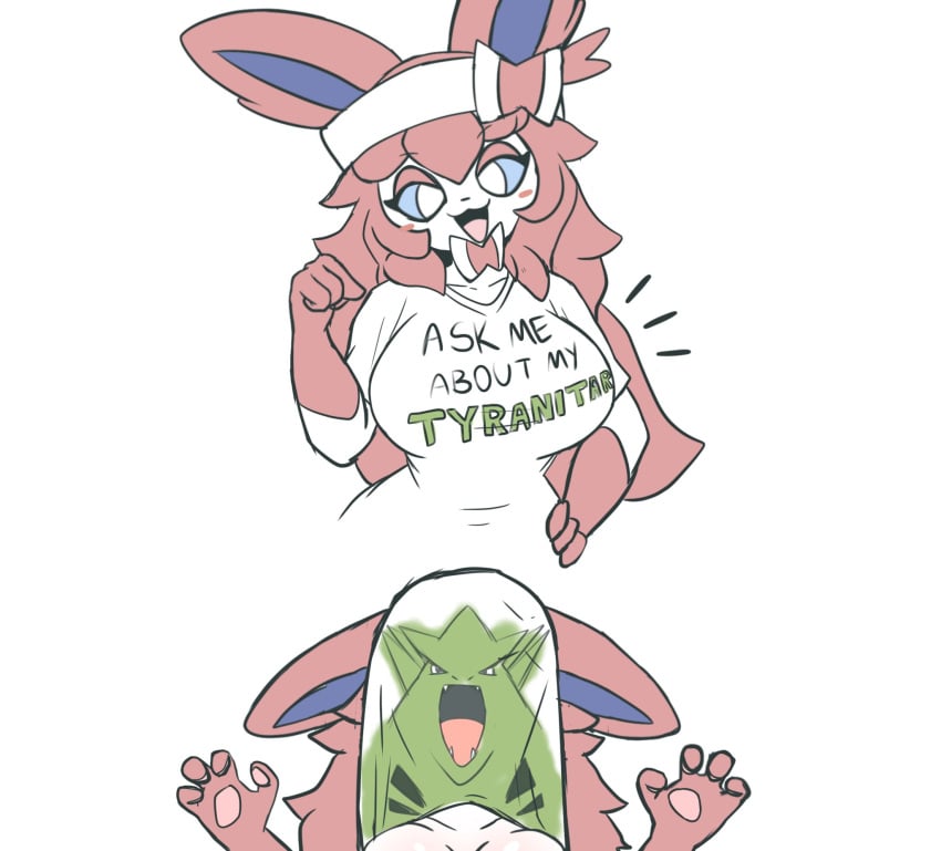 big_breasts breasts cleavage eeveelution female furry huge_breasts oreon_smol pokemon pokemon_(species) sylveon tagme thick_thighs wide_hips