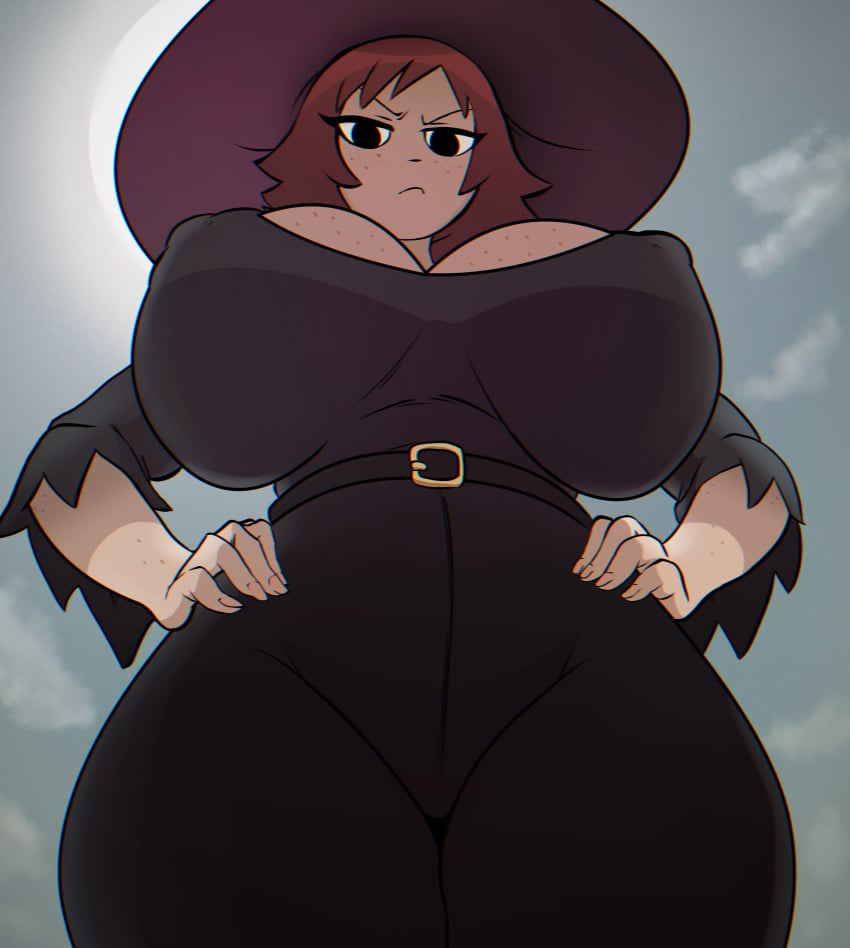 1girls absurd_res absurdres ass big_ass big_breasts big_thighs breasts brown_eyes clothed clothing female female_focus female_only gigantic_ass gigantic_breasts gigantic_thighs halloween hi_res high_resolution highres huge_ass huge_breasts huge_thighs kim_pine looking_at_viewer red_hair renniearts00 scott_pilgrim short_hair tagme thick_hips thick_thighs thighs witch witch_costume witch_hat